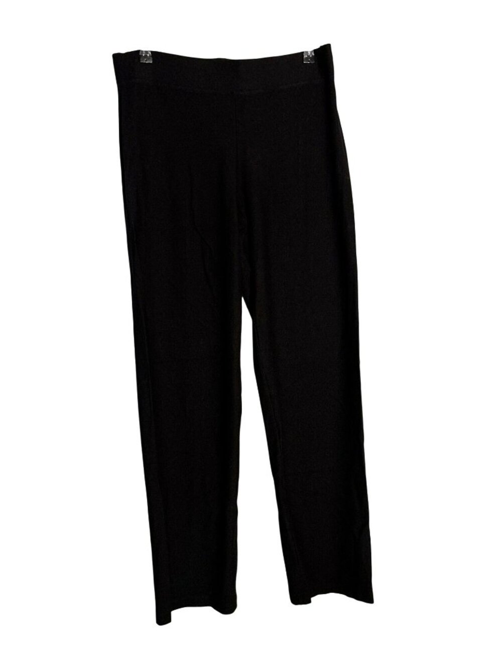 Eileen Fisher System Washable Stretch Crepe Straight Viscose Blend Pants Small